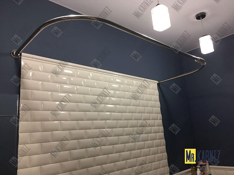 Карниз для ванны Aquatek Мелисса П-образный 180х95 Усиленный 20 мм MrKARNIZ фото 2