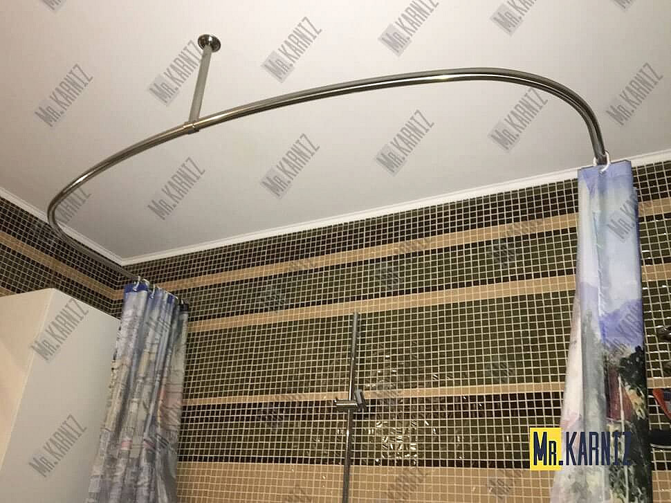 Карниз для ванны Aquatek Мелисса П-образный 180х95 Усиленный 20 мм MrKARNIZ фото 3