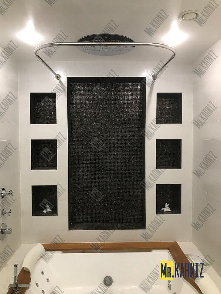 Карниз для ванны Aquatek Мелисса П-образный 180х95 Усиленный 20 мм MrKARNIZ фото 5