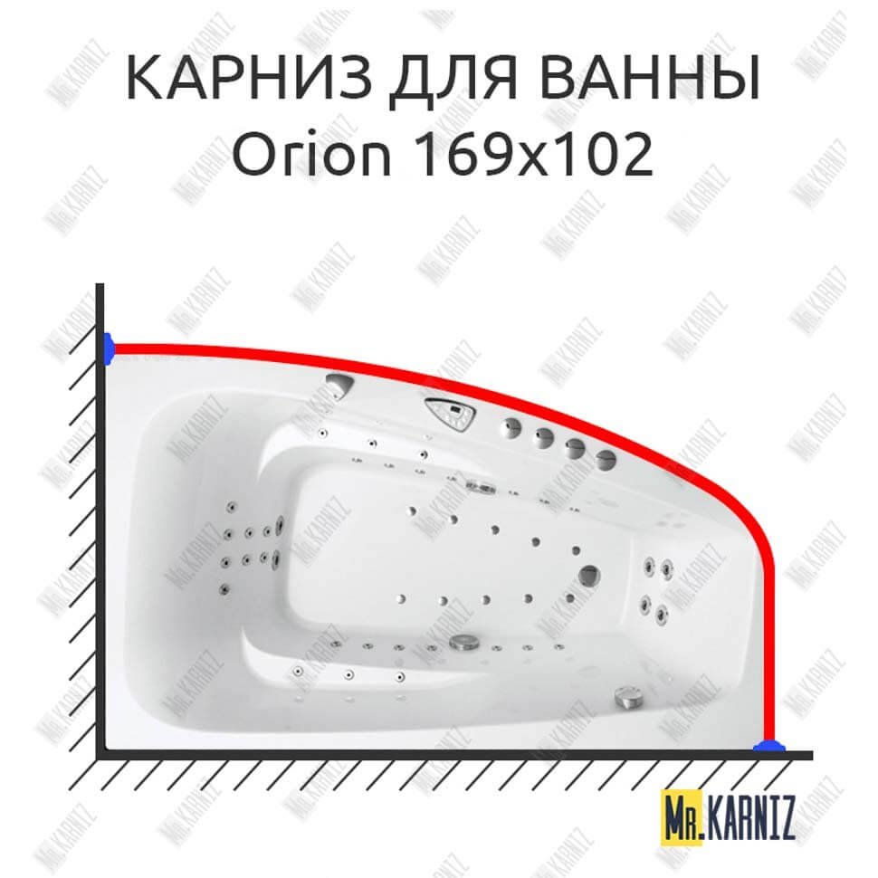 Карниз для ванны Balteco Orion 169х102 Усиленный 20 мм MrKARNIZ