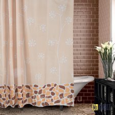 Штора для ванной Growing бежевая