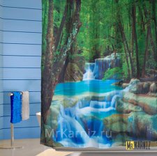 Штора для ванной Водопад