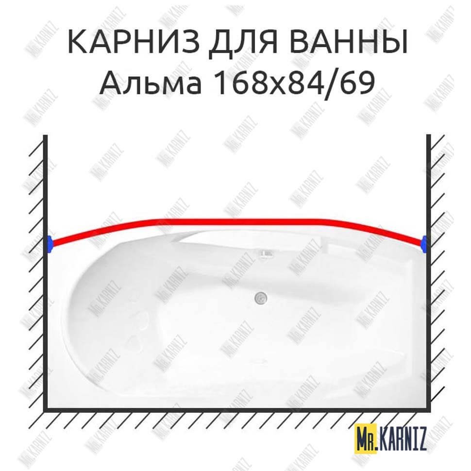 Карниз для ванны Radomir Альма Передний борт 168х84/69 Усиленный 20 мм MrKARNIZ Карниз для ванны Radomir Альма Передний борт 168х84/69 Усиленный 20 мм MrKARNIZ