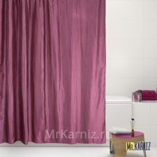 Штора для ванной Двухслойная Органза бордовая